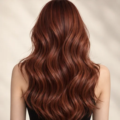 Creative copper hair colour